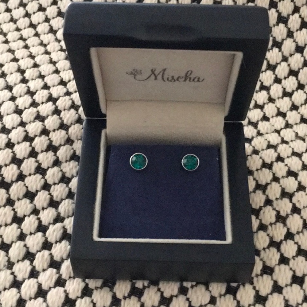 Mischa green earrings